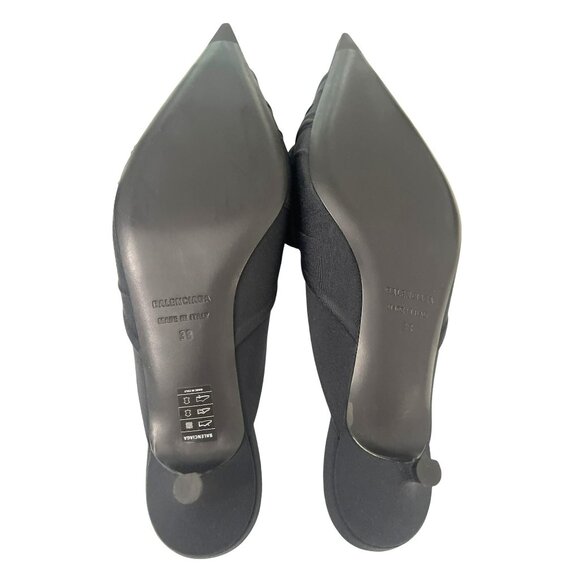 Balenciaga Knife Knot Slip On Mule Heel Shoes Size 38 US 8 - Picture 6 of 10